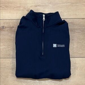 Navy Quarter-Zip Sweater